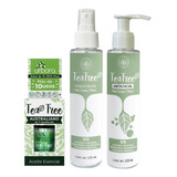Kit Tea Tree: Jabón + Tónico Facial + Aceite Esencial