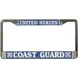 U.s. Coast Guard Cromado License Plate Tag Frame