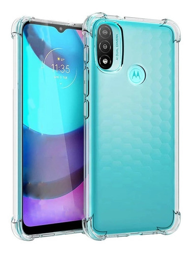 Funda Transparente Para Motorola Skin Bordes Flexible Centro