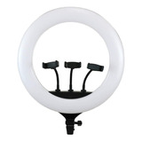 Iluminador Ring Light 18 Pol 46cm 60w + Tripé 2 M + Controle