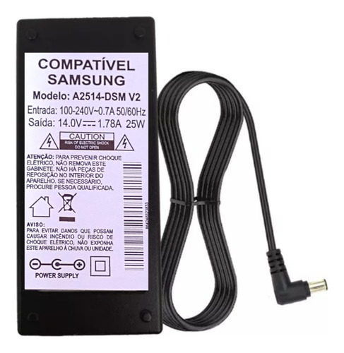 Fonte Para Samsung 14v 1.78a Modelo A2514-dsm 100%compativel