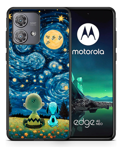 Funda Moto One Zoom / One Pro Snoopy Noche Estrellada Tpu