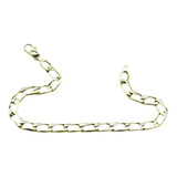 Pulsera Oro Amarillo 14k Dama Tejido Figaro Largo 18.3cm