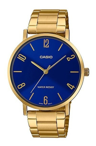 Reloj Hombre Casio Mtp-vt01g Gold Slim Fino Impacto Online