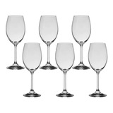 12 Taças De Cristal Para Vinho Branco 250ml Roberta Bohemia