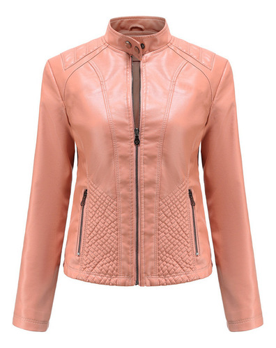 Chaqueta Cuero Casual Nuevo Estilo De Otoño E Invierno Mujer