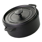 Panela De Ferro Fundido Caçarola Cocotte 24 Cm 3,8l