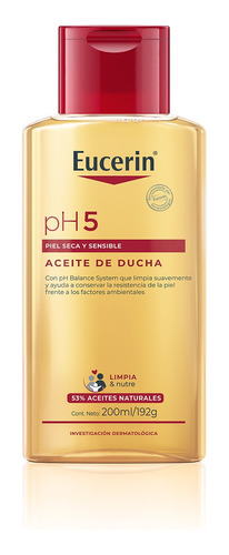 Aceite De Ducha Eucerin Ph5 Piel Seca Y Sensible 200ml
