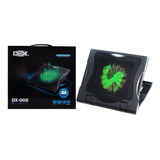 Suporte Base Para Notebook Com Cooler Dx-005 Até 15,4 Pol