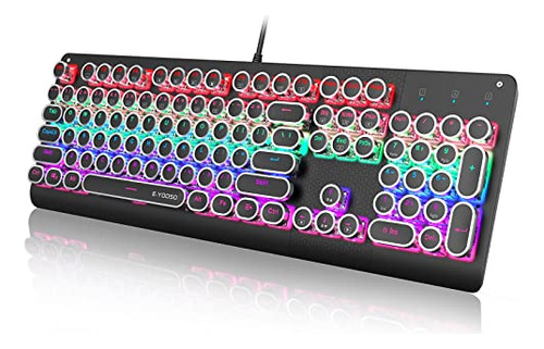 Teclado De Máquina De Escribir E-yooso K-600, Teclado Mecáni