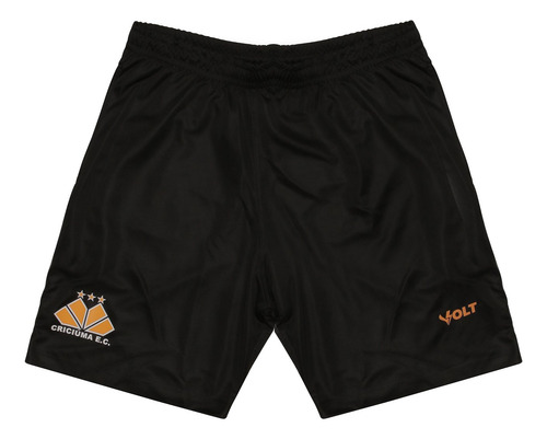 Calção Masculino Treino Ct 2024 Criciúma Preto Cinza Volt