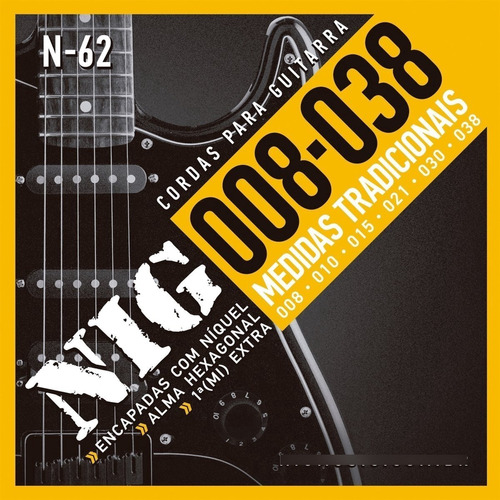 Cuerda De Guitarra Nig N62 - .008 - .038
