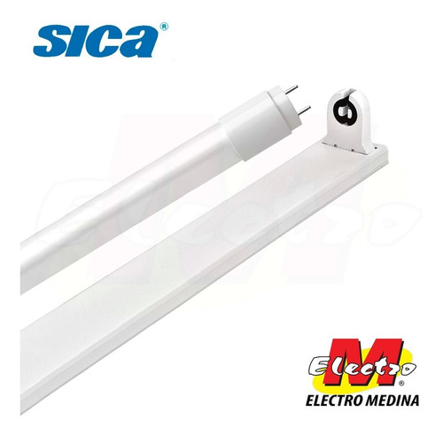 Liston Plafon 1.2mt +tubo Led 18w Neutro Sica Electro Medina