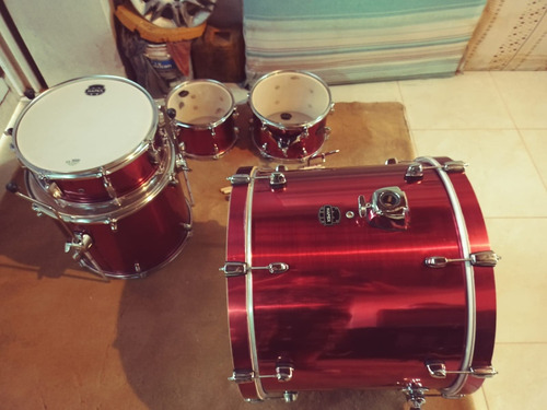 Bateria Mapex Horizon 5 Cuerpos Con Fierros + Platos Stagg