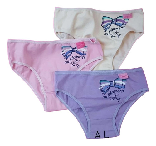 Pack X 3 Culottes De Nena Est. Algodon Y Lycra Marey Art 63