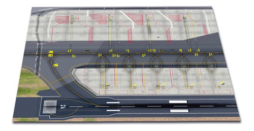 Acessório De Diorama De Aeroporto De Torre Em Escala 1:400