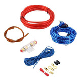 Kit De Cables Para Instalación De Amplificador De Audio, 8