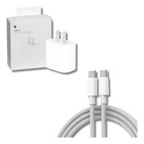 Kit Cargador 20w iPhone 15 Pro Max Carga Rapida Usb C 1m