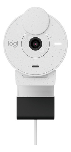 Webcam Logitech Brio 300 Full Hd 1080p Branco Garantia + Nfe