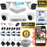Kit Hikvision Hilook Dvr 8ch + 4 Cámaras 1080p + Disco 1tb
