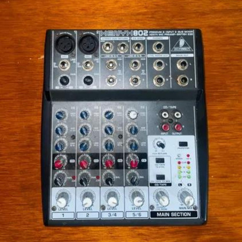 Mesa De Som Behringer Xenyx 802 8 Canais