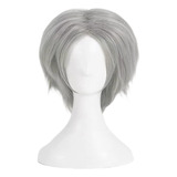 Peruca De Cosplay Jogo Devil May Cry 5, Cabelo Curto Cinza P