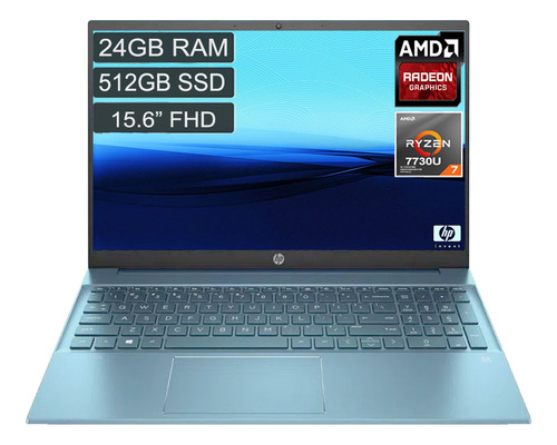 Portátil Hp Pavilion Eh3003la Ryzen7 7730u 24gb 512gb 15 Fhd