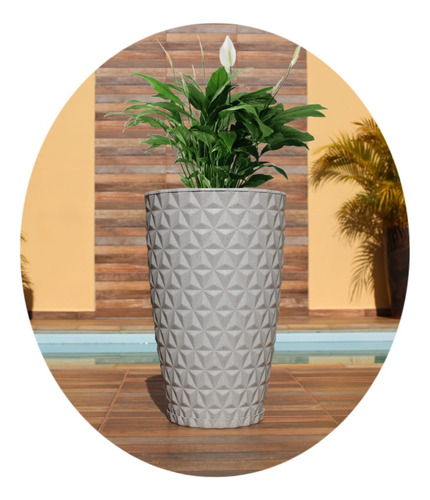 Vaso De Planta Casa Jardim Diamante Grande C Prato 58x39