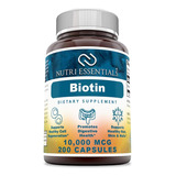 Biotina 10,000mcg 200caps (sin Ogm) Max Absorción Am Prime