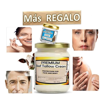 Crema Sebo De Res Premium Cebo Balsamo Natural 100% Cristal | Meses sin interés