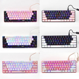 Teclado Mecanico 60% Glow Up Custom Keycaps Rgb Nskbgz61