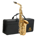 Sax Alto Corpo E Chaves Laqueado Gold C/ Estojo Schieffer