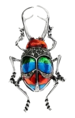 Broche Prendedor Accesorio Colorido Con Forma De Escarabajo