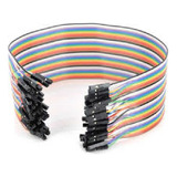 Cables Dupont Protoboard Jumper Hembra/hembra X 40