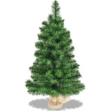 Árvore De Natal Pequena Pinheiro Verde Luxo 60cm - 60 Galhos