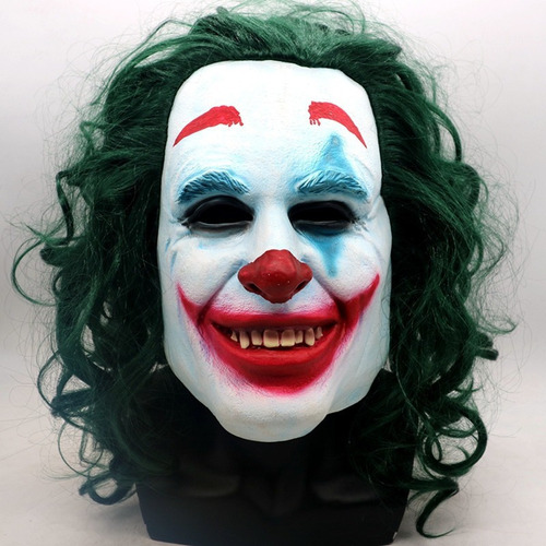 Payaso Joker Halloween Peluca Tocados Cosplay Máscara Ofr