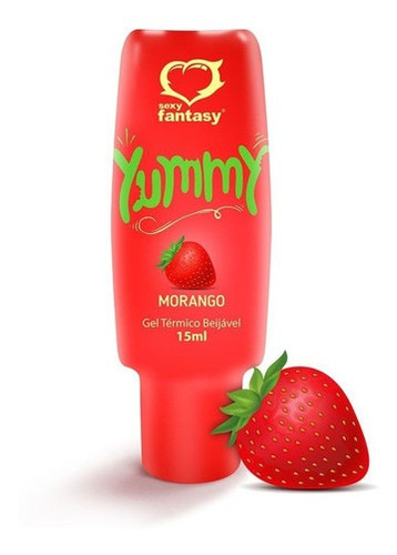 Lubrificante Intimo Yummy Gel Térmico Comestível Beijável