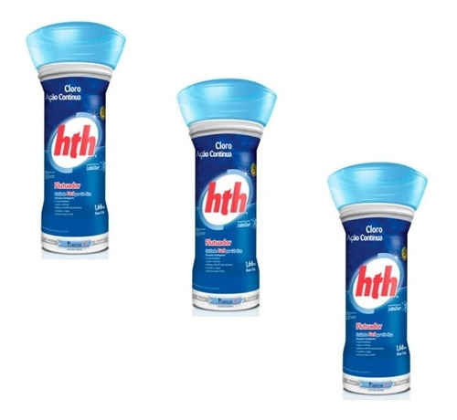 3 Cloro Flutuador Para Piscina Ação Continua - Hth - 1,66 Kg