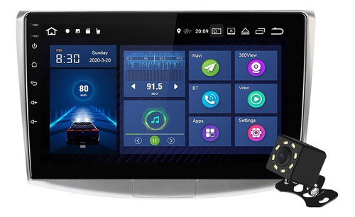 Estéreo Android 10 Carplay Para Vw Magotan Passat B6 B7 Cc