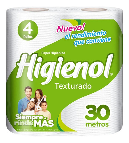 Bolsón Papel Higiénico higienol Texturado 30mts X 48 Rollos