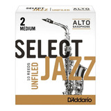 Cañas Saxo Alto Daddario Select Jazz Unfiled 2 Medium