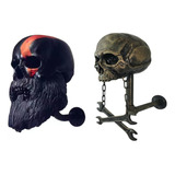 Soporte De Pared Para Casco De Calavera De Motocicleta 2