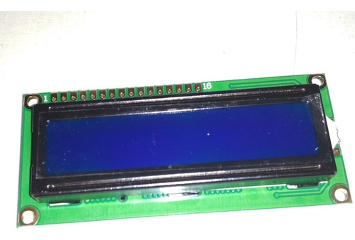 Lcd 16x02 Display 1602 16 02 Luz Azul Compatible Con Arduino