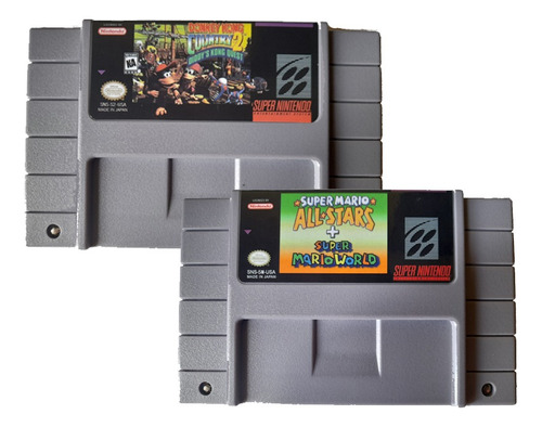 Donkey Kong Country 2 + Super Mario All-stars R-pr0 Snes