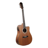 La Sevillana Tx-100ceq Ms Guitarra Electroacústica Texana Color Natural Orientación De La Mano Diestro