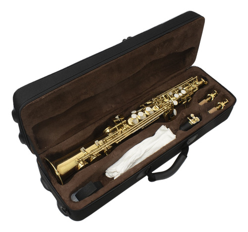 Maxima Kfss-100g Saxofón Soprano Recto Laqueado Con Estuche
