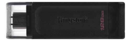 Pendrive Kingston Datatraveler 70 De 128gb Usb-c Negro