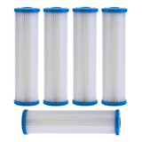 5 Cartucho Filtro Estandar Blanco Paso 1 Compatible Rotoplas