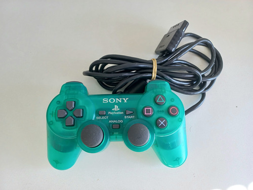 Controle Original Verde Translúcido Dualshock Ps2