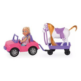 Muñeca Abby Con Su Poni Y Vehiculo Girls Pop